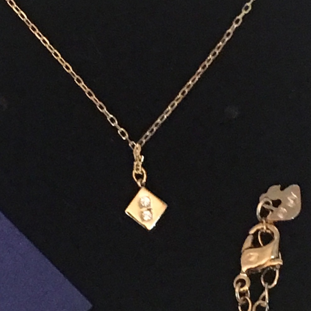 SWAROVSKI DICE PENDANT & NECKLACE.